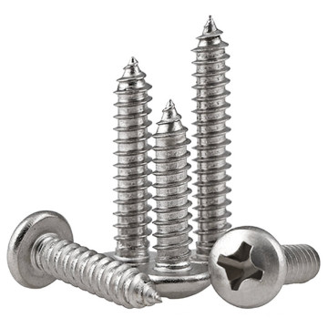 Nickel Plated Micro M1 M1.2 M1.4 M1.5 M1.6 M1.7 M1.8 M2 M2.3 M2.6 M2.8 M3 M3.5 M4 Pan Round Head Self Tapping Screw For Plastic